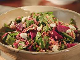 Farro Roasted Beet And Goat Cheese Salad Recipe Beet And Goat Cheese Goat Cheese Salad Recipe Goat Cheese Salad