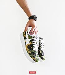 A Bathing Ape Bapesta Abc Camo 20th Anniversary Green A Bathing Ape Sneakers Fashion Green Camo