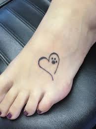 The one with the birds only with paw prints instead. Heart With Paw Print Inside Tattoos For Lovers Small Dog Tattoos Pawprint Tattoo