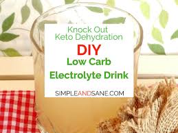 low carb electrolyte drink for ketoenic