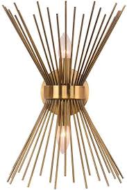 Edislive 2 Light Vanity Light Mid Century Modern Starburst Wall Sconce Lamp Sunburst Sconce 11 X 4 7 In 2020 Sunburst Sconce Mid Century Modern Wall Lamp Sconce Lamp