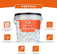 COSADOR - 1.7kg Texture Paste Canvas (Fine) - High Quality Structural Paste  for Acrylic Painting - Dyeable Spatula Acrylic Painting - Made in Germany :  Amazon.se: Arts & Crafts