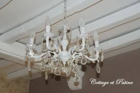 Console en verre et fer forge brocante creative. Lustres Et Appliques Cottage Et Patine Le Blog