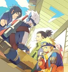 Naruto Sasuke Sakura Kakashi And Shikamaru Anime Naruto Shippuden Anime Naruto And Sasuke