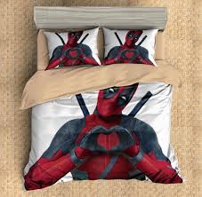 Customize Deadpool Duvet Cover Set Bedding Set Bedroom Set Sheet Pillowcase Duvet Cover Sets Duvet Covers Bedding Set