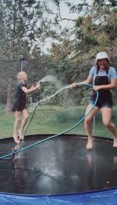 The jumping surface acts as a sieve and will allow water through the bottom. Aesthetic Vsco Trampoline In The Rain In 2021 Bsf Aesthetic Rain Aesthetic Summer Fun