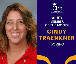Please join us in congratulating our @CFHLA April Allied Member of the  Month, Cindy Traenkner of @dominos! As a proud and long-time Silver Partner  Member, Cindy has been extremely active within the