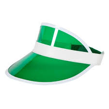 Green Visor Hat Outfit Accessory For Poker Vegas Fancy Dress Outfits With Hats Visor Kids Meal Plan