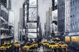 New York City Clip Art New York City Manhattan Handpainted Oil Painting On Canvas Wall Art New York Painting Painting New York City Manhattan