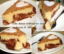 Marble Cake Baked Without Oven Fauzia S Kitchen Fun No Bake Cake Baking Marble Cake