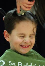 Photos: Greenwich students, teachers shave their heads for cancer