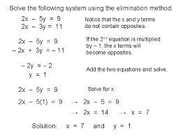 Solve The Following System Using The Addition Method