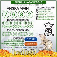 Togel Wap Prediksi Jepang Selasa 24 November 2020 In 2020 Facebook Group Lotto Bullseye