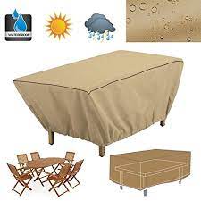 This protective coffee table cover can be wiped clean. Seven One Waterproof Patio Coffee Table Cover 122x76x46cm Garden Outdoor Furniture Protective Cover Table Cloth Dustproof Textile Supplies Buy Online In Antigua And Barbuda At Antigua Desertcart Com Productid 46172783