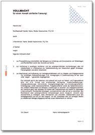 Sowohl vollmacht zur außergerichtlichen vertretung aller art als auch prozessvollmacht für alle verfahren in allen instanzen erteilt. Vollmacht Fur Einen Anwalt Einfache Fassung Ch Vorlage Download