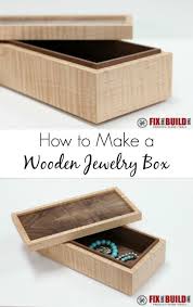 How To Make A Simple Wooden Jewelry Box Free Plans Fixthisbuildthat Diy Wooden Jewelry Box Wooden Box Diy Wooden Jewelry Boxes