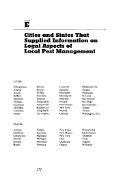 Please be aware that the reporting in the ncd is particularly limited in the following states: Appendix E Cities And States That Supplied Information On Legal Aspects Of Local Pest Management Urban Pest Management A Report The National Academies Press