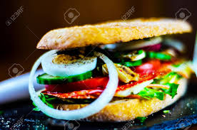There are two fruit roll ups, 4 tiny fruit snack packs and one tiny rice krispies treat snack without a date on them. Grilled Sandwich With Various Cold Meats Cheese Mushrooms Stock Photo Picture And Royalty Free Image Image 96624876