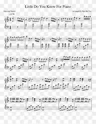 Not angka yang saya transkripsi berdasarkan versi cover dari alexandra porat. Little Do You Know Piano Sheet Music Alex Sierra Piano Angle Furniture Text Png Pngwing
