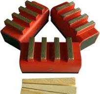 Diamond Concrete Grinding Blocks for EDCO, Husqavarna/Diamond Products Floor Grinders, Set of 3, #18/20 Grit