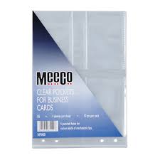 Business card holders are also a fine choice for new hire welcome gifts, associate recognition occasions and anniversaries, and they keep your company logo front and center in each encounter. Meeco A5 Business Card Sleeves Pps Stationery
