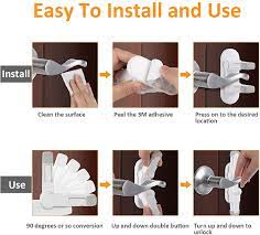 When the feature is turned . Buy Redtron Door Level Lock Upgraded 2 Pack Child Safety Door Handle Lock With 3m Adhesive Anti Lockout Child Proof Locks For Bedroom Bathroom Kitchen Online In Indonesia B07qk3m1y1