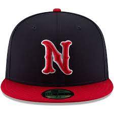 Nashville Sounds New Era Road Authentic Collection On Field 59fifty Fitted Hat Navy Red New Era Hat Fitted Hats New Era