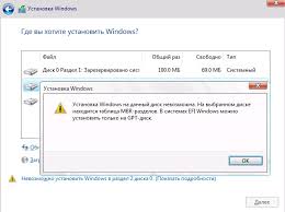 как преобразовать диск из Mbr в Gpt без потери данных Na Vybrannom Diske Nahoditsya Tablica Mbr Razdelov