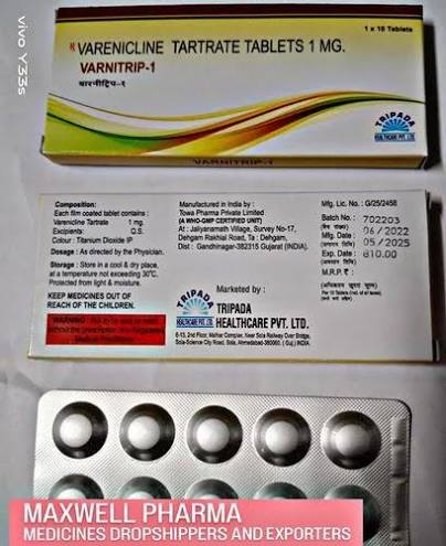 Varenicline 1 Mg Tablet at ₹ 480/box | Champix Tablets in Nagpur | ID: 2855721428273