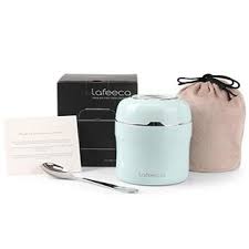 Lafeeca thermal coffee carafe tea pot stainless steel, double wall vacuum insulated | cool touch handle. Lafeeca Lafeeca Thermos Food Jar Vacuum Insulated Lunch Box Leak Proof Storage Container 17 Oz Blue
