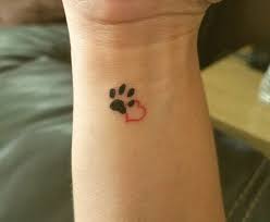 Tiny Dog Paw Tattoo Tattoos Dog Paw Tattoo Paw Tattoo