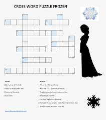 By default the casual interactive type is selected which gives you access to today's seven crosswords sorted by difficulty level. Frozen Crossword Puzzle Main Image Disney Frozen Crossword Puzzles Hd Png Download Kindpng