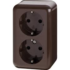 Steckdose Aufputz 2 Fach Braun Kaufen Bei Obi