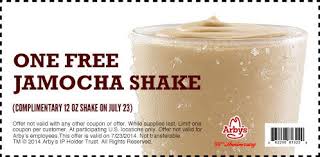 Pinned July 20th Free Jamocha Shake Wednesday At Arbys Coupon Via The Coupons App Jamocha Shake Sample Coupons Shakes