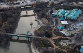 The forks is a historic site, meeting place, and green space in downtown winnipeg located at the confluence of the red river and the assinib. Aerial View Of The Forks Winnipeg Scenes Wall Decor Framed Hardboard Print Plaquemount Pictures Frames And More Winnipeg Manitoba Mb Canada