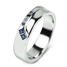 Edi Diamond Jewelry Wedding Ring Ruby Sapphire Gemstone 925 Sterling Silver Rings For Women Me Silver Engagement Rings Mens Wedding Rings Jewelry Wedding Rings