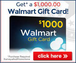I have been going to about everything i could remember entering also have hit that redirect area many times. Web Promotions 1 000 Walmart Gift Card At Totally Free Stuff