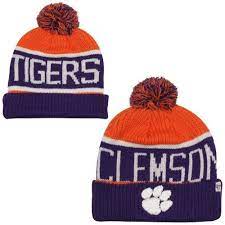 Check spelling or type a new query. Clemson Tigers Cuffed Knit Hats Knitted Hats Clemson Outfits Pom Pom Hat