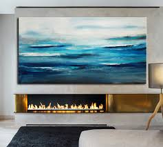 Blue Ocean Large Abstract Painting Original Painting Made To Etsy Large Abstract Painting Large Abstract Abstract Painting
