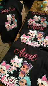 Custom birthday shirts personalized birthday shirts 4th birthday kendall birthday birthday parties unique birthday gifts lol dolls aaliyah shirt ideas. Lol Surprise Dolls Birthday Shirts For Family Members Dine By Sonia Bows Hernandez On Facebook Suprise Birthday Party Birthday Surprise Party Suprise Birthday