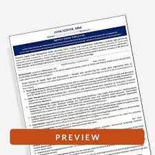 executive resume samples professional