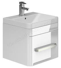 /furniture/bathroom furniture/wall hung basin units. Essential Vermont 500mm Wall Hung Vanity Unit And Basin Efp405wh
