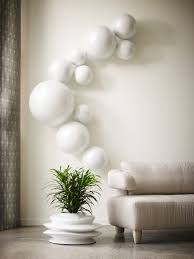 Ball On The Wall Large Pearl White Wall Decor Living Room Decor Rustic Wall Art