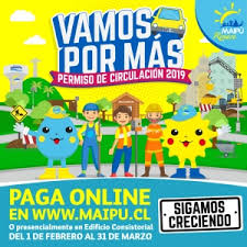 Sin embargo, para conseguirlo, es necesario hacer otras gestiones, como la revisión técnica y solicitar el seguro obligatorio soap. Municipalidad De Maipu Maipu Vamos Por Mas Paga El Permiso De Circulacion 2019 Y Sigamos Creciendo En El Progreso De Maipu