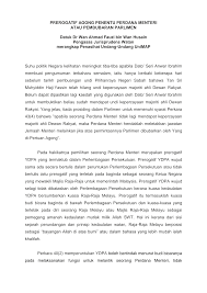 Menentukan sesuatu seandainya dia dilucutkan jawatannya oleh ydpa, perkara itu tidak boleh dipertikaikan di mahkamah. Http Dspace Unimap Edu My Xmlui Bitstream Handle 123456789 67752 Prerogatif 20agong 20penentu 20pm Pdf Sequence 1 Isallowed Y