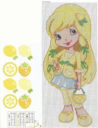 Strawberry shortcake cross stitch patterns. Lemon Meringue Cross Stitch Strawberry Shortcake Cross Stitch Baby Cross Stitch Pictures Cross Stitch Designs