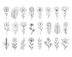 Key details • 100% organic cotton percale. Herbs Branches Flourishes Svg Dxf Png Eps How To Draw Hands Hand Drawn Flowers Simple Flower Drawing
