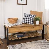 Carbon Loft Lawrence Reclaimed Wood Bench With Shelf Savon Maison Design