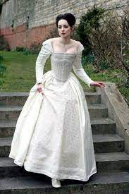 Margorzata White Silk Elizabethan Wedding Gown With 3500 Crystals Size 10 12 Renaissance Wedding Dresses Historical Dresses Victorian Dress