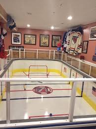 Hockey boards and sports walls for recreational rinks on backyard courts, indoor rec room rinks, and basement rinks. Best Sports Themed Basement Hockey Bedroom Sports Themed Basement Hockey Room
